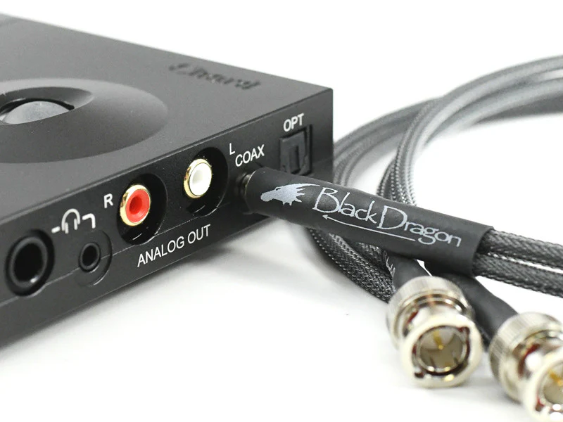 Black Dragon Mini Coax Digital Cable for Chord Mojo 2, Hugo 2 to M Scaler - Image 2