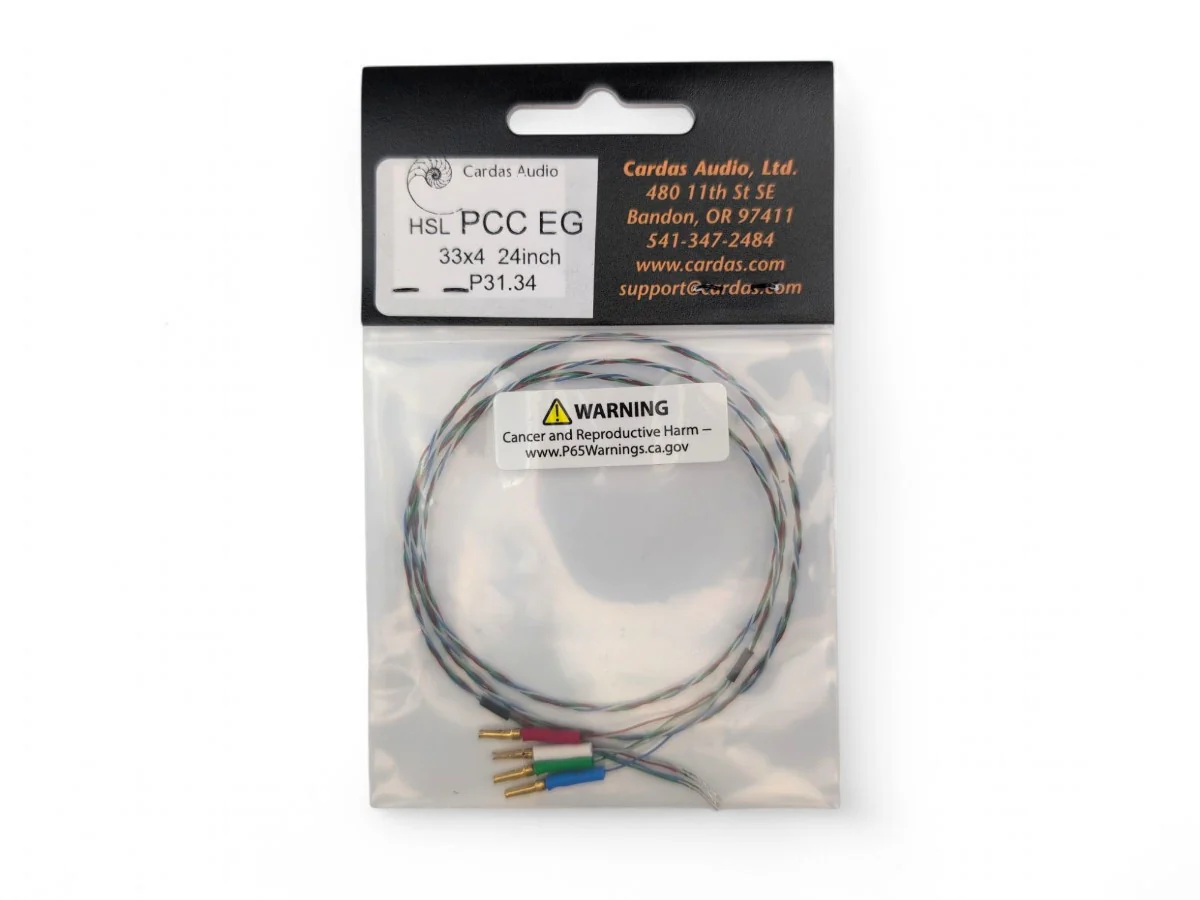 PCC ER Cartridge Clips with 33x4 Cardas Clear Tonearm Wire - Image 8