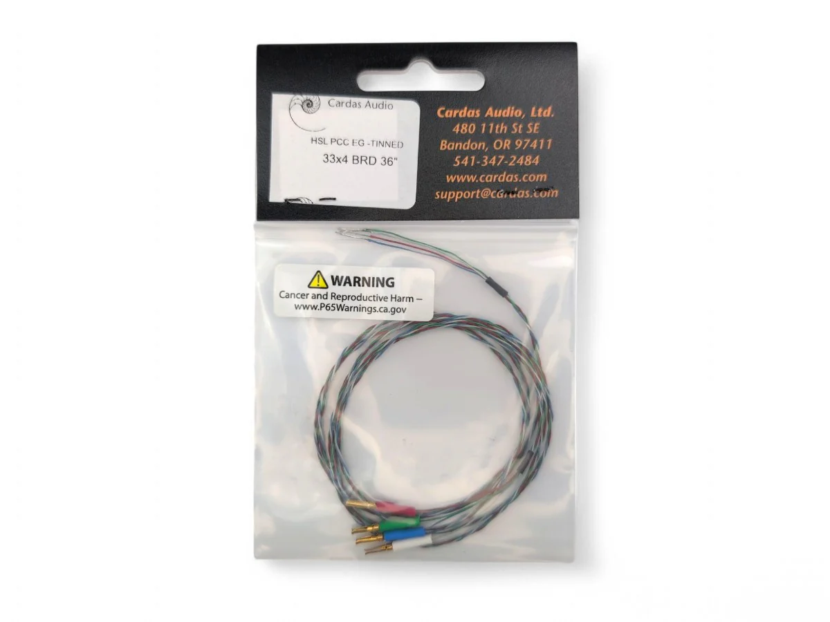 PCC ER Cartridge Clips with 33x4 Cardas Clear Tonearm Wire - Image 9
