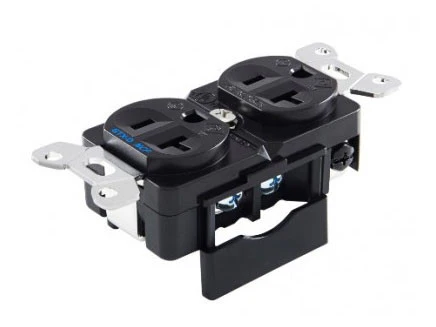 GTX-D NCF(R) Duplex Power Outlet for US (Rhodium)